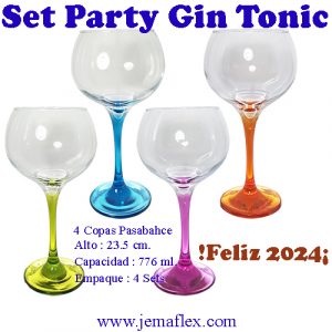 Set 4 Copas Gin Tonic