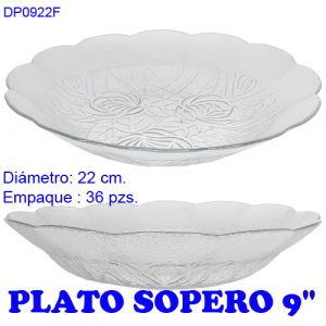 Plato Sopero Vidrio 9