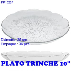 Plato de Vidrio Trinche 10