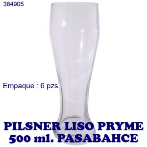 Vaso Pilsner Liso de Vidrio