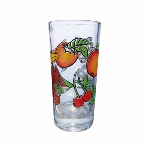 Vaso 160 decorado de frutas