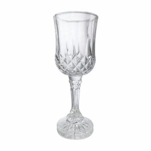 Juego de 6 copas labrada de vino tinto