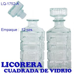 Licorera de vidrio