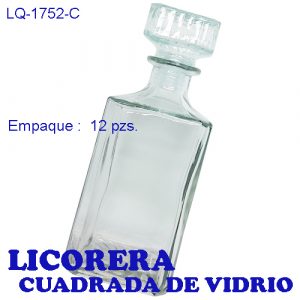 Licorera de vidrio