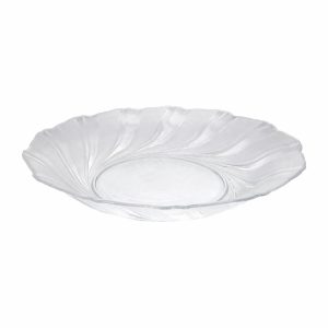 Plato de vidrio con ondas
