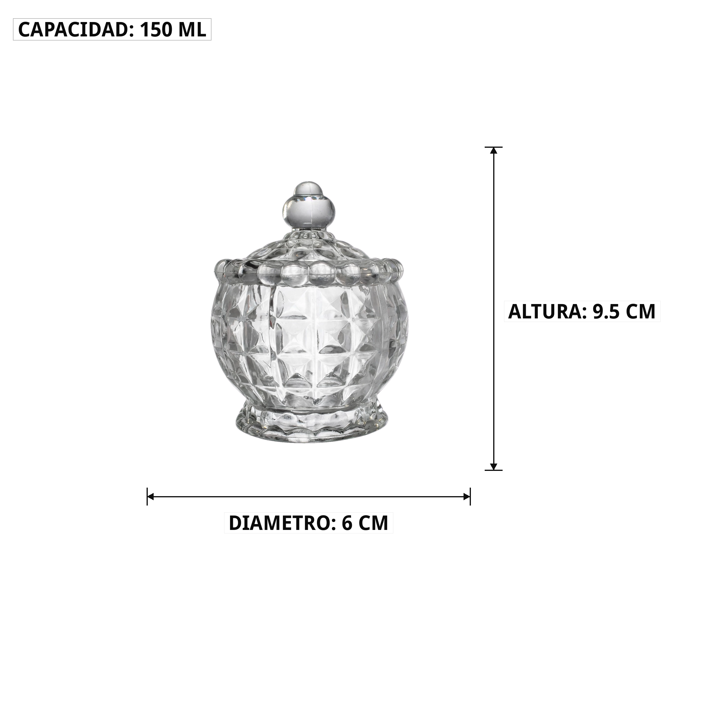 Bombonera de Vidrio 3 Modelos - Imagen 3