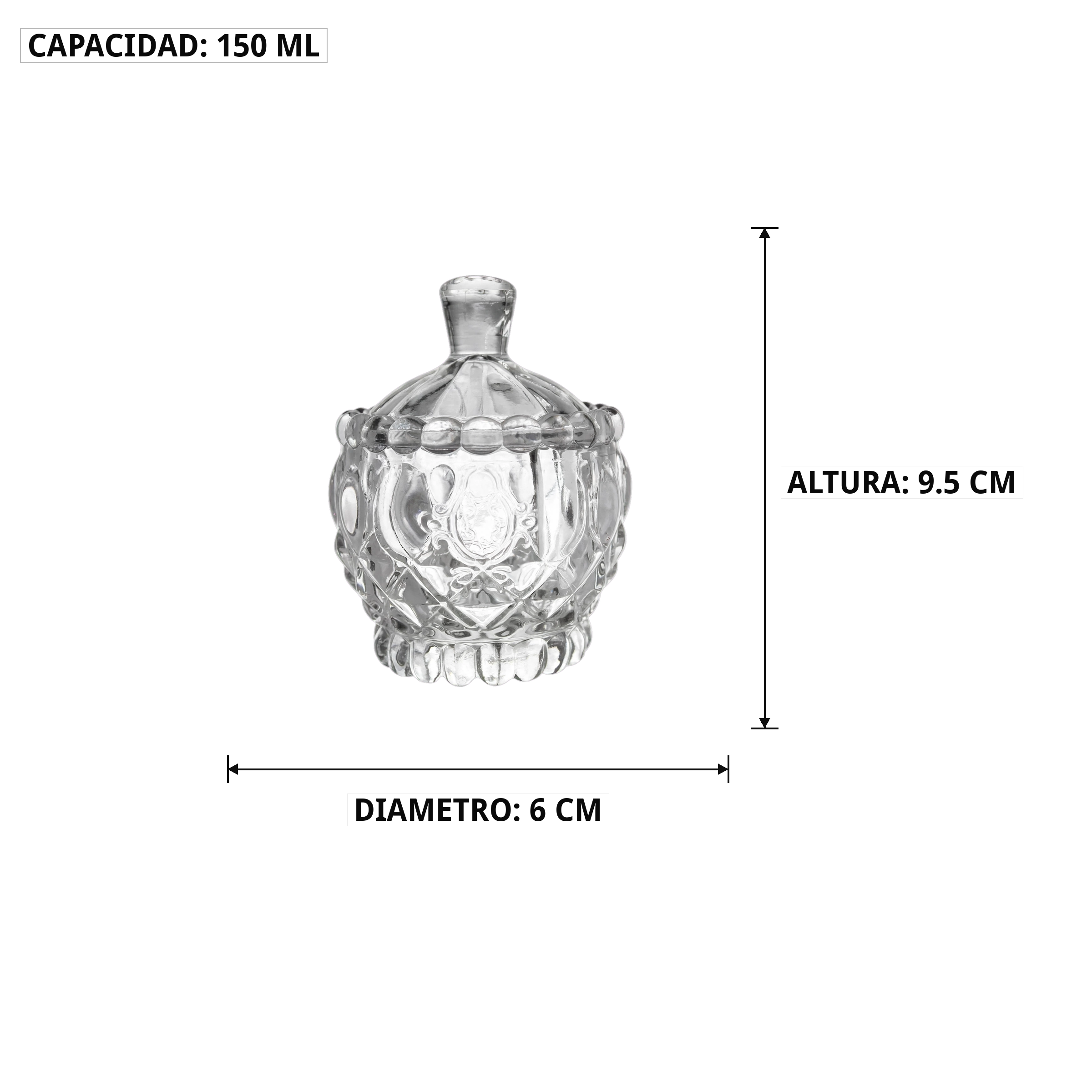 Bombonera de Vidrio 3 Modelos - Imagen 7