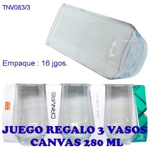 Juego de vasos 3 piezas