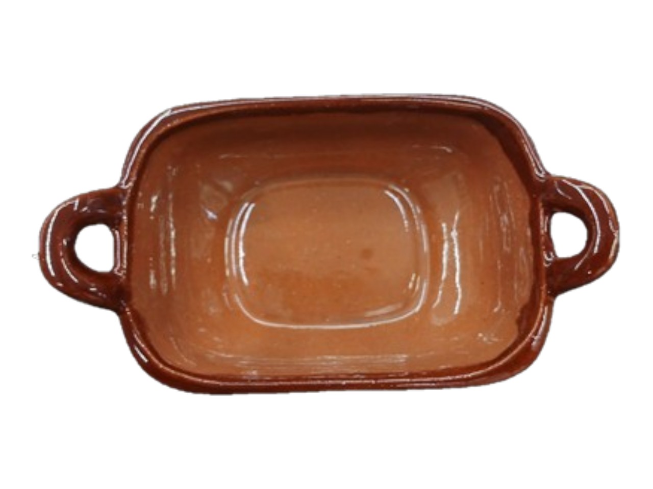 Cazuela cuadrada de barro espiga - Imagen 2