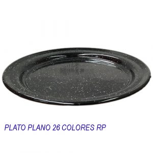 Plato negro de peltre