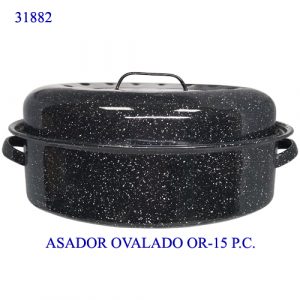 Asador Ovalado de Peltre