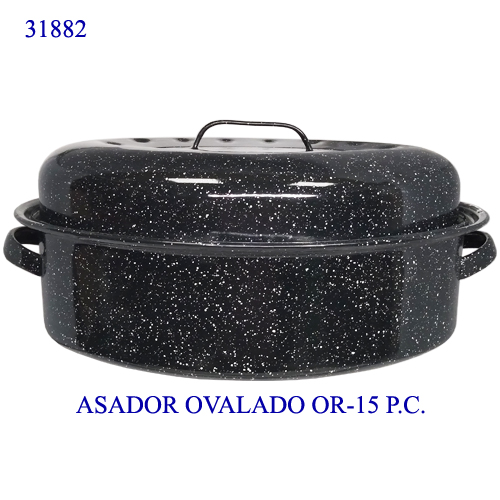 Asador Ovalado de Peltre