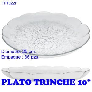 Plato con rosas