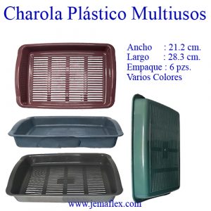 Charola de plastico