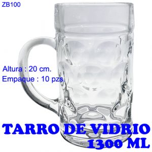 Tarro grande de vidrio