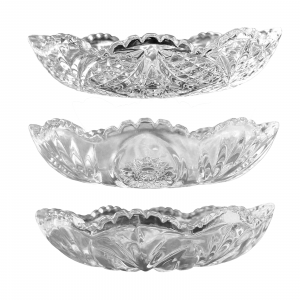 Platón de 3 estilos diferentes con diseño de flor