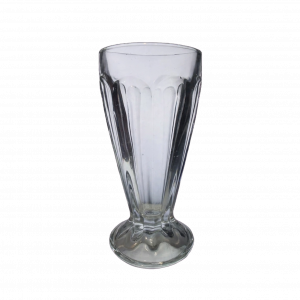 Copa de vidrio estilo malteada